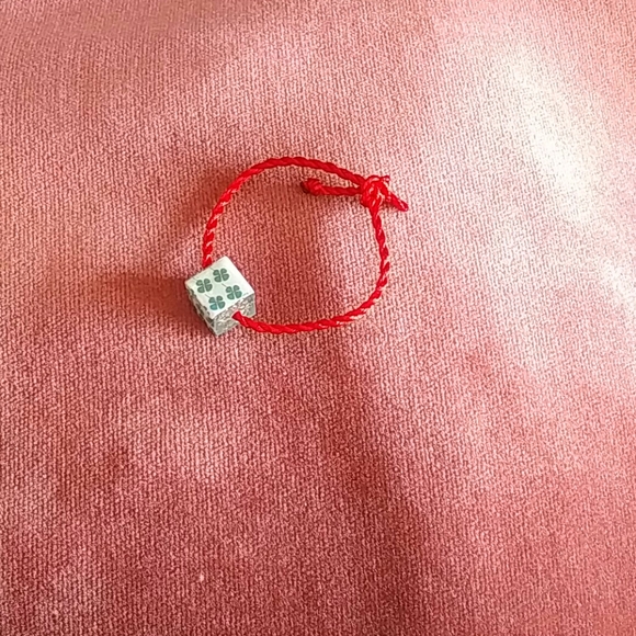 🍀  Handcrafted Bracelet Four Leaf Clover - Picture 4 of 5